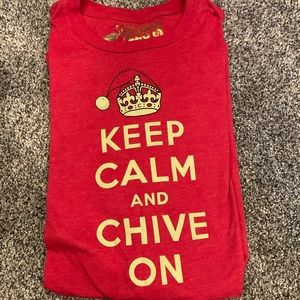 theCHIVE Keep Calm and Chive On Christmas Men’s size XL T-Shirt